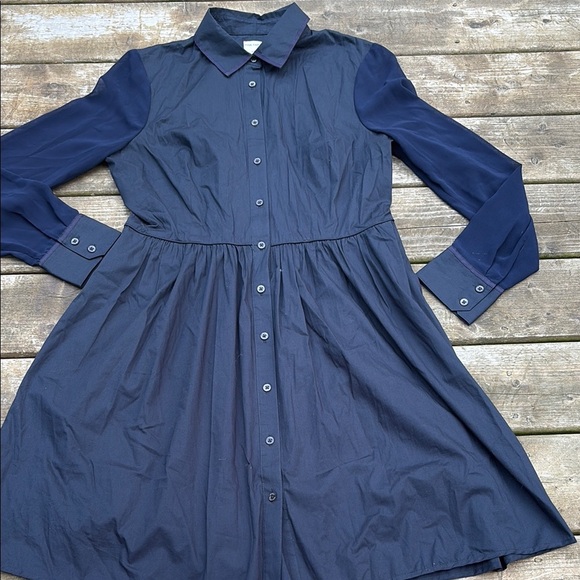 Pink Tartan Dresses & Skirts - Pink Tartan navy blue shirt dress size 10